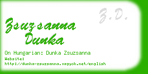 zsuzsanna dunka business card